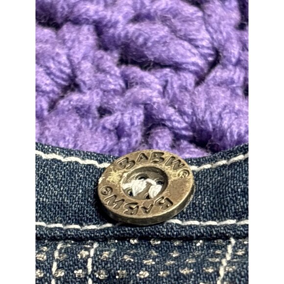 Build-A-Bear Workshop Glitter Dot Jean Skirt for stuffed animals. - Picture 2 of 5